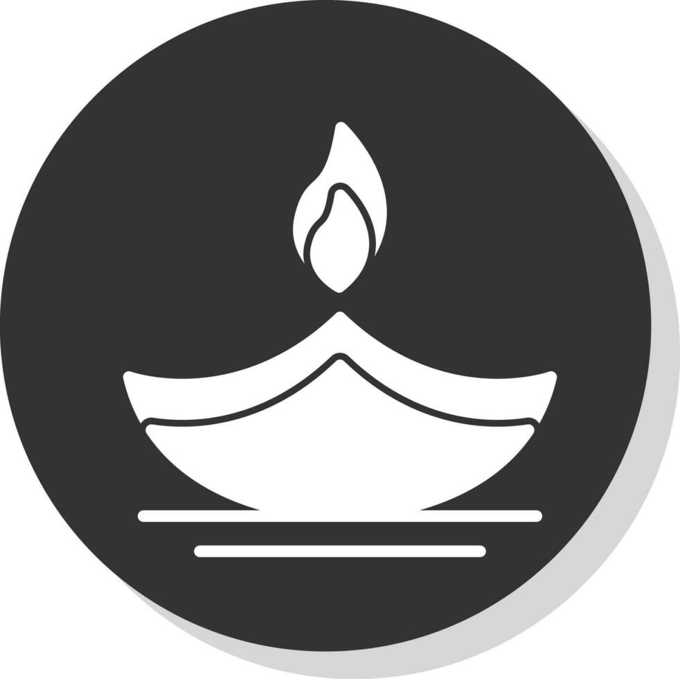 Oil Lamp Vector Icon Design