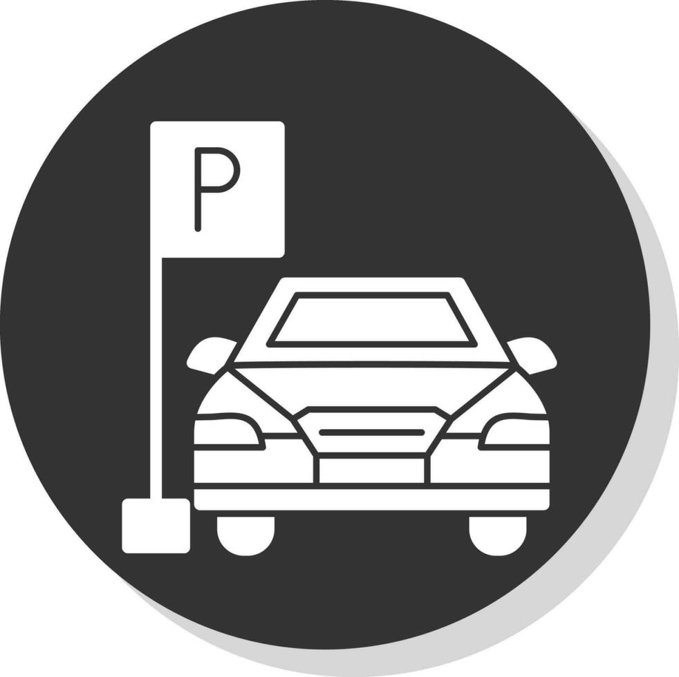 diseño de icono de vector de aparcamiento de coche