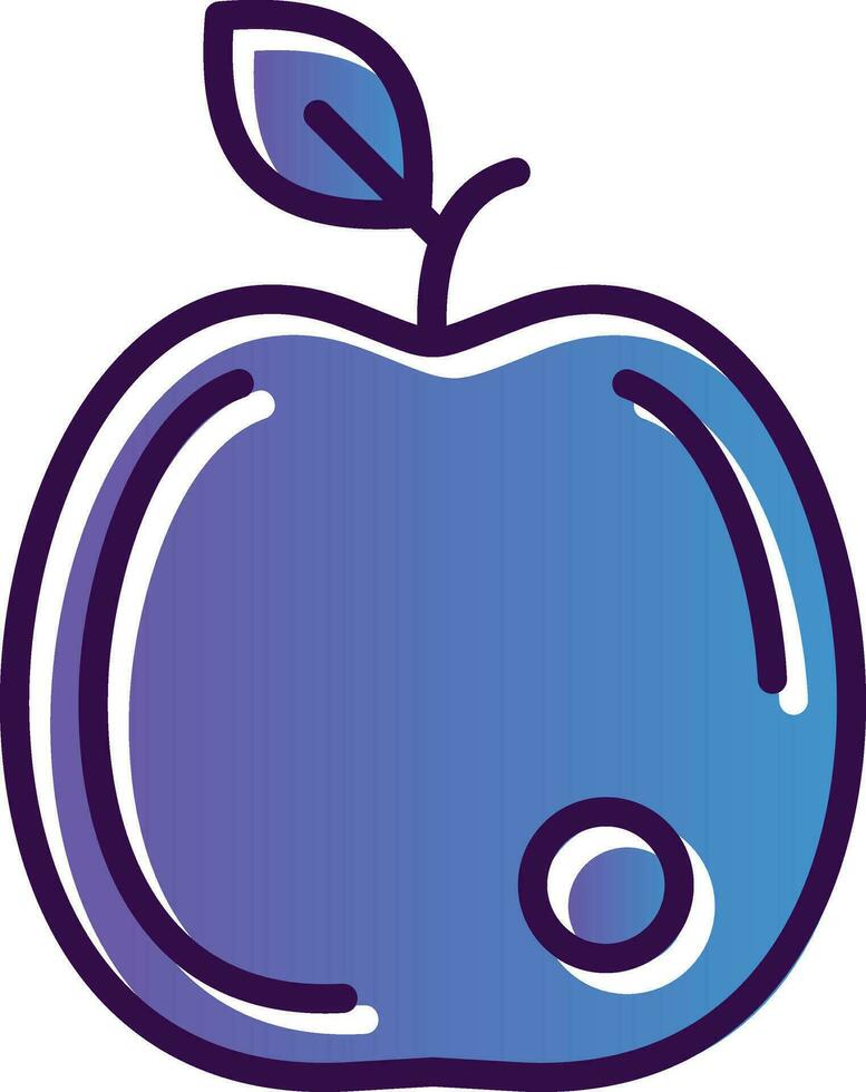 diseño de icono de vector de manzana