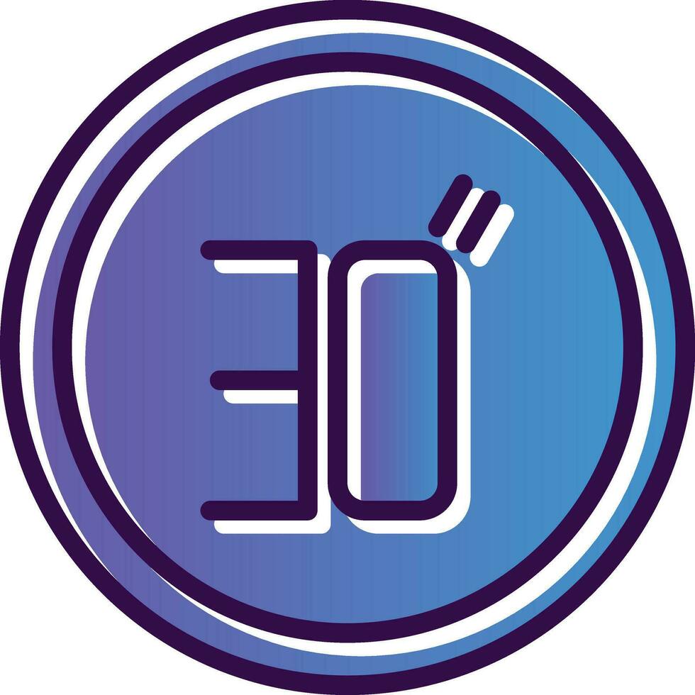 Speed Limit Vector Icon Design