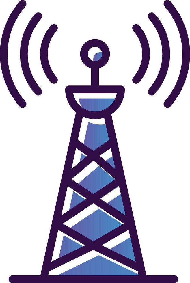 Radio tower Vector Icon Design