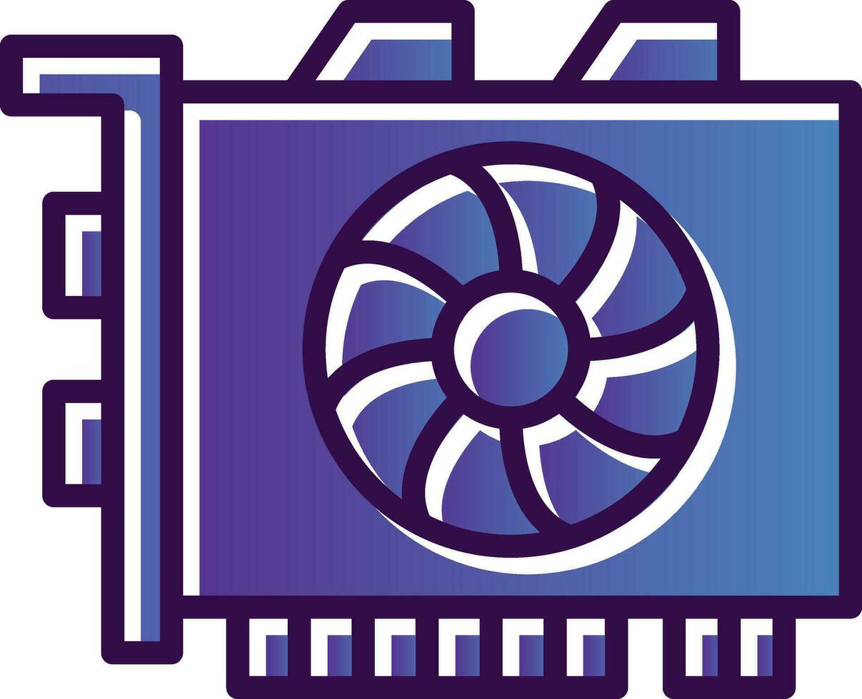Gpu mining Vector Icon Design
