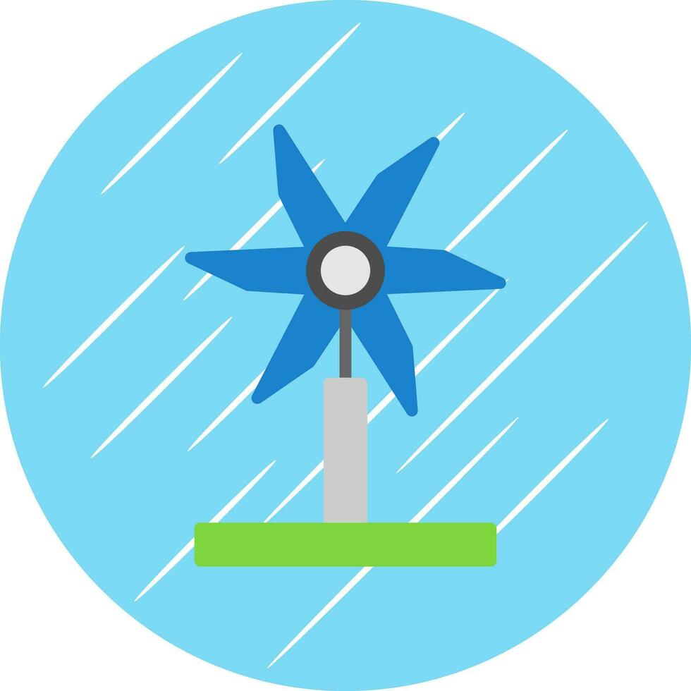 Wind Turbine Vector Icon Design