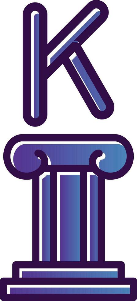 Kappa Vector Icon Design