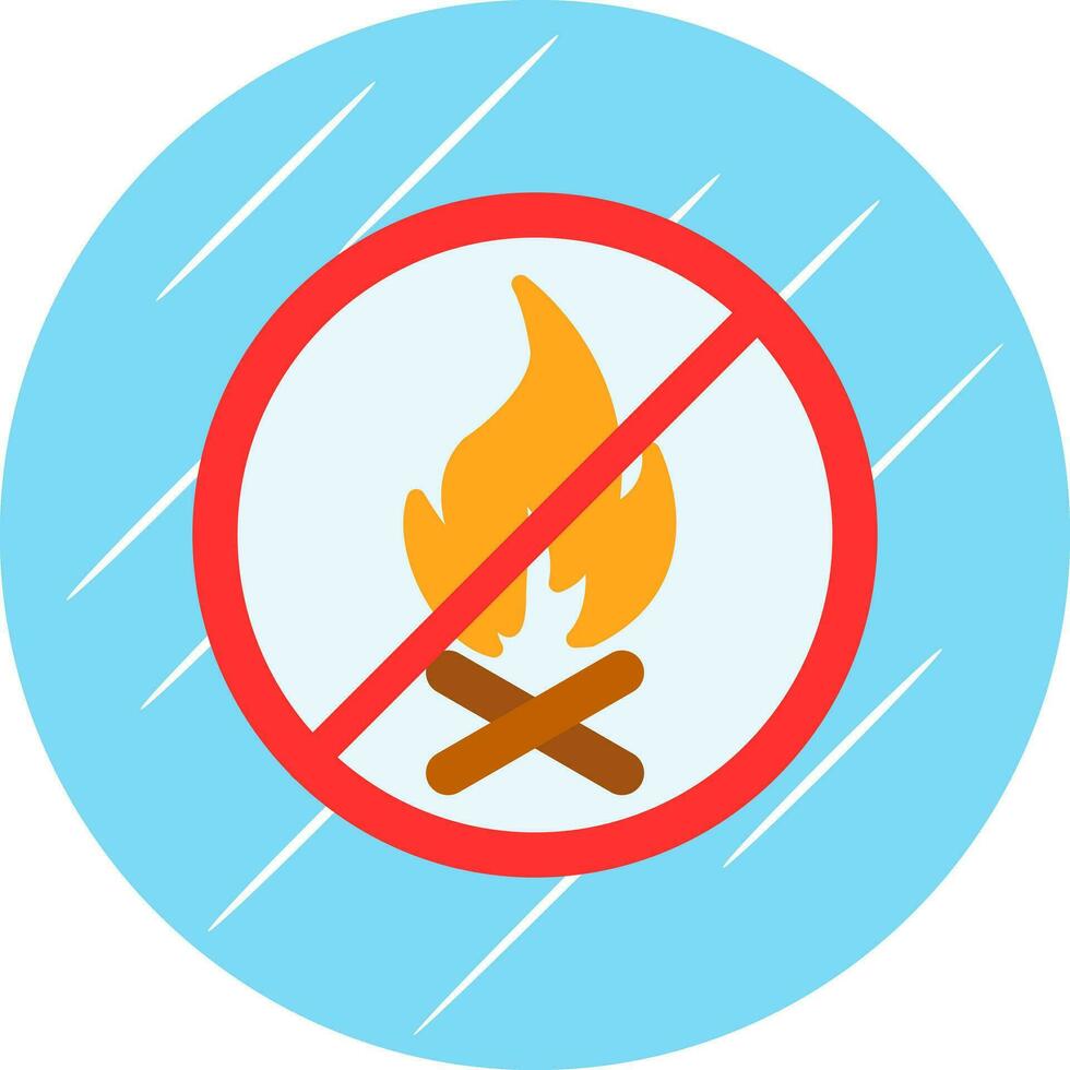 No Fire Allowed Vector Icon Design