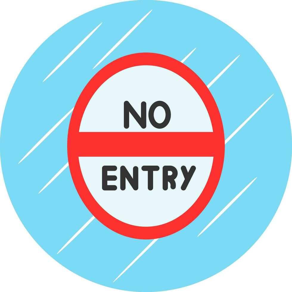 No Entry Vector Icon Design