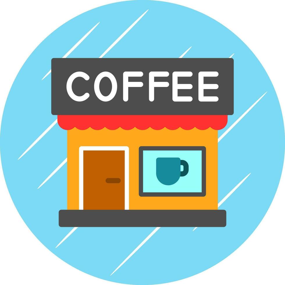 Coffee Shop Vector Icon Design