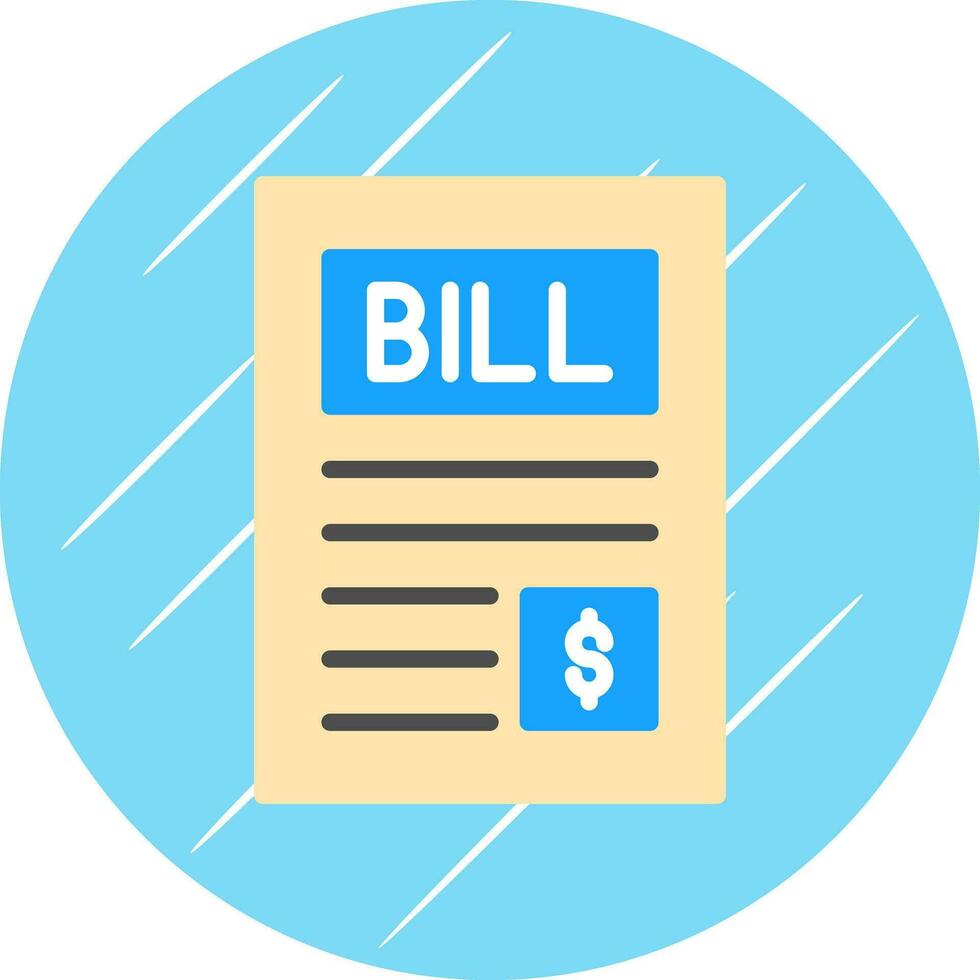 Bill Vector Icon Design