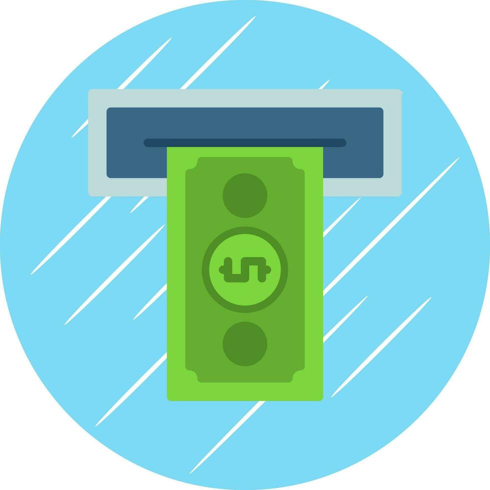 Cash withdrawal Vector Icon Design