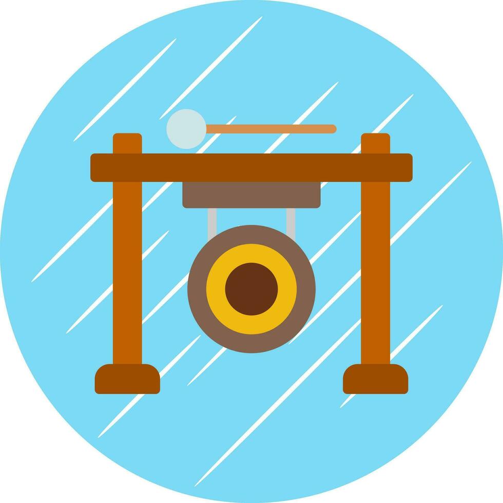 Gong Vector Icon Design