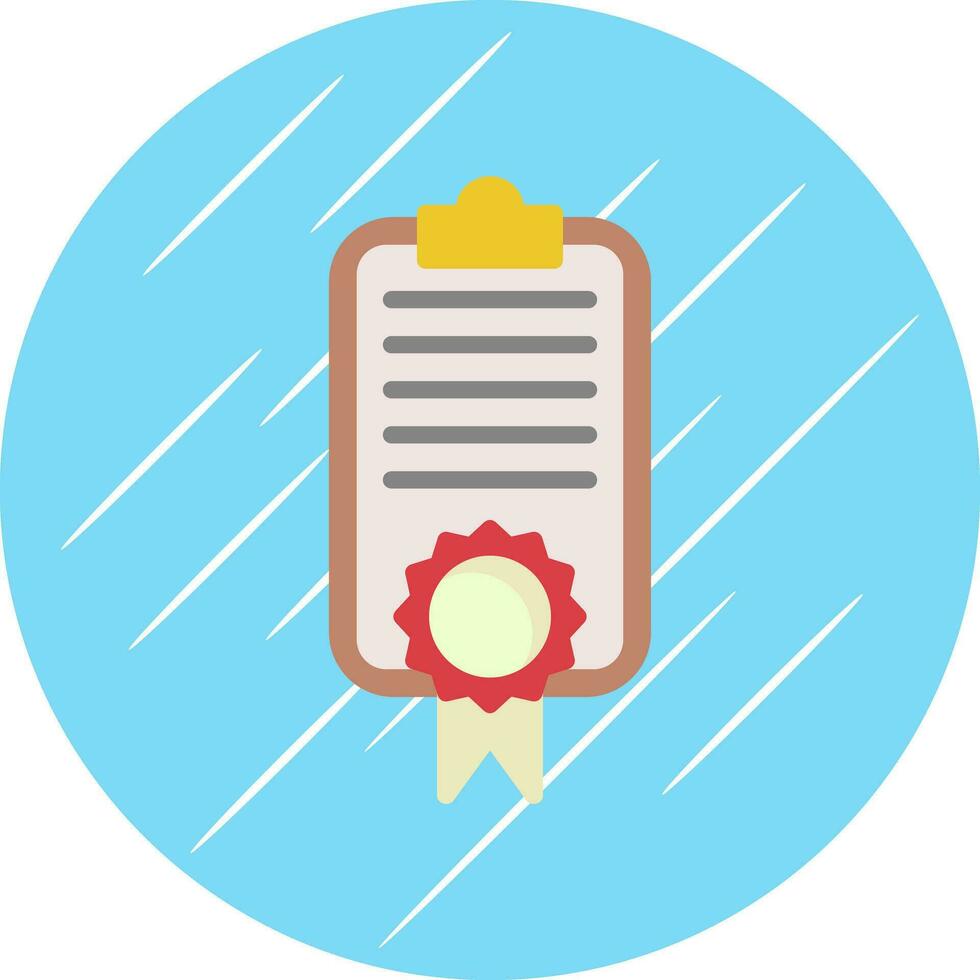 Certificate Vector Icon Design