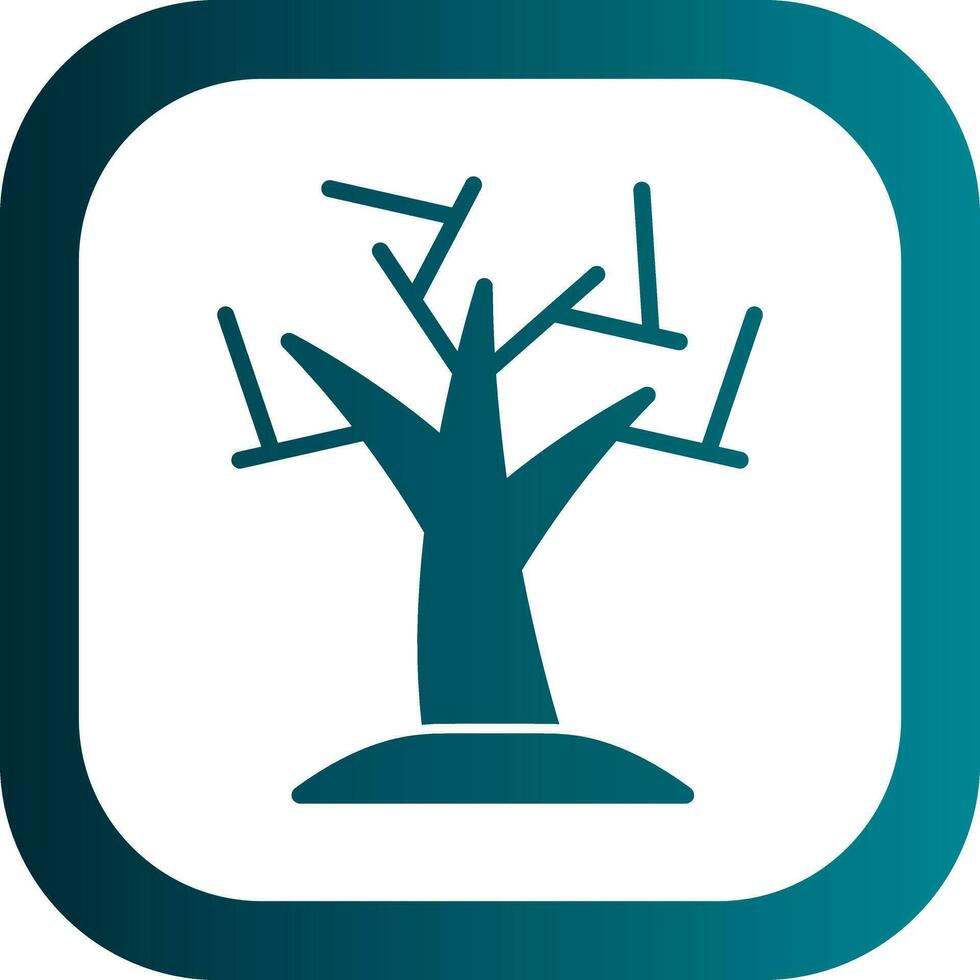 diseño de icono de vector de árbol seco