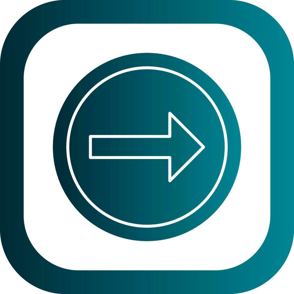 Turn Right Vector Icon Design