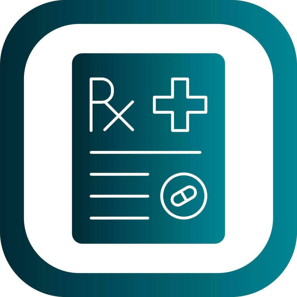 Prescription Vector Icon Design