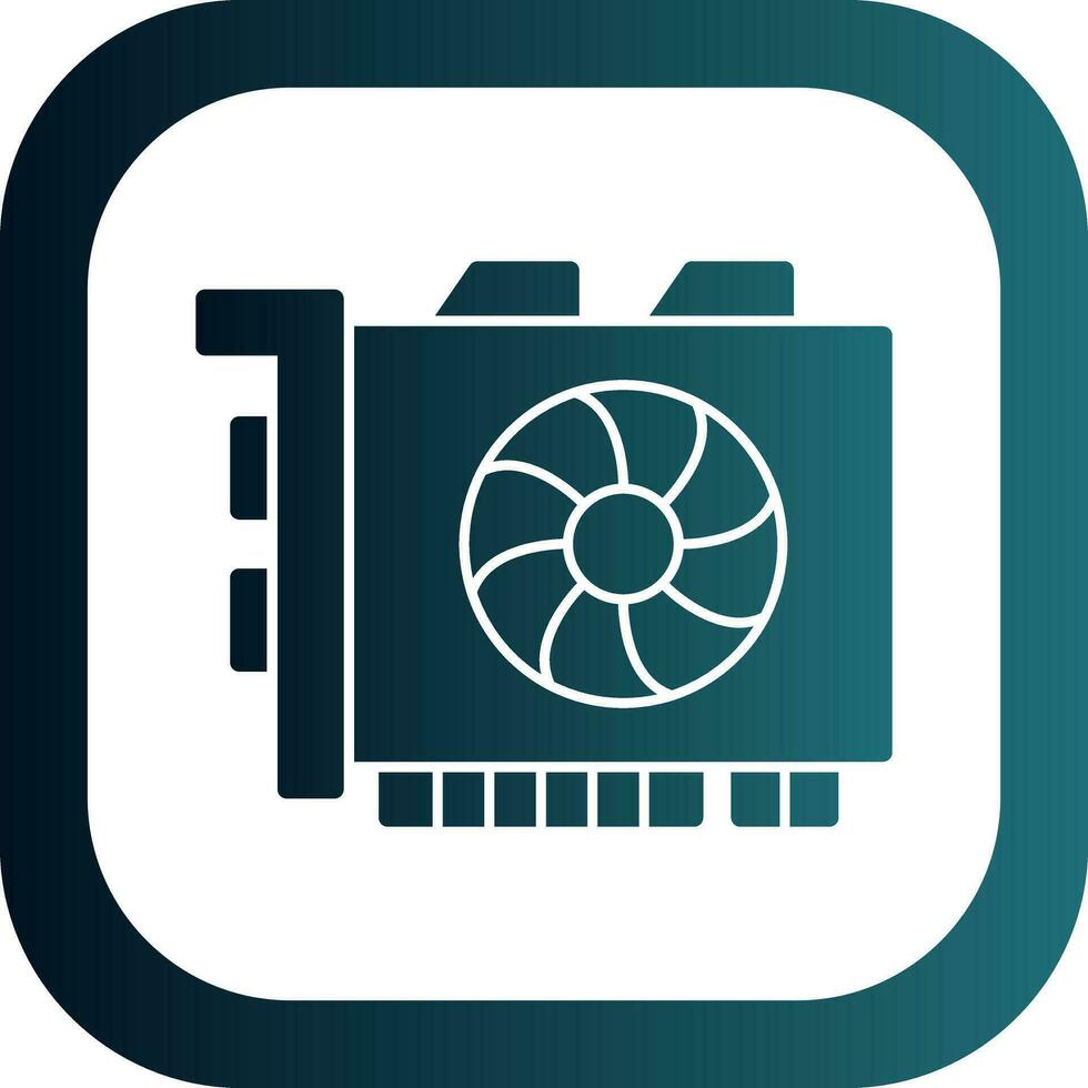 Gpu mining Vector Icon Design