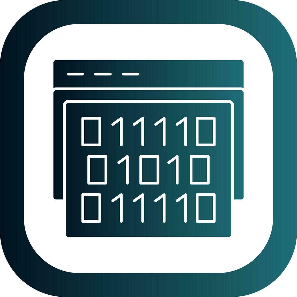 Binary code Vector Icon Design