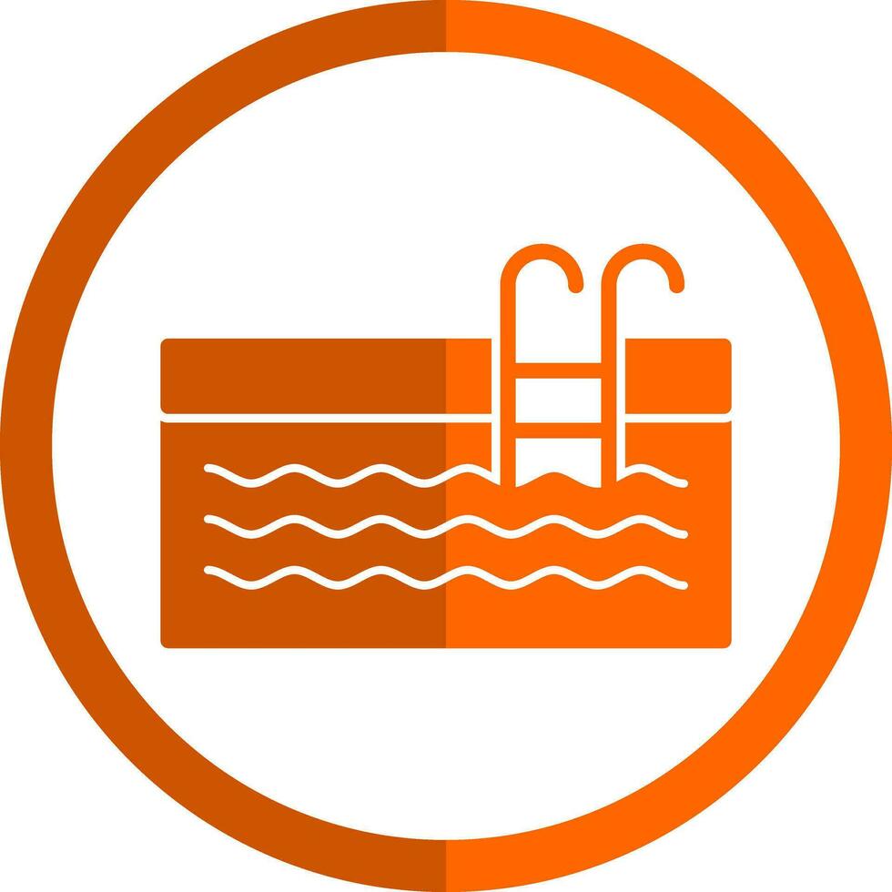 Swimming Pool Vector Icon Design