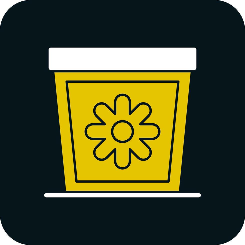 Plant Pot Vector Icon Design