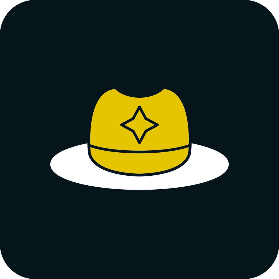 diseño de icono de vector de sombrero