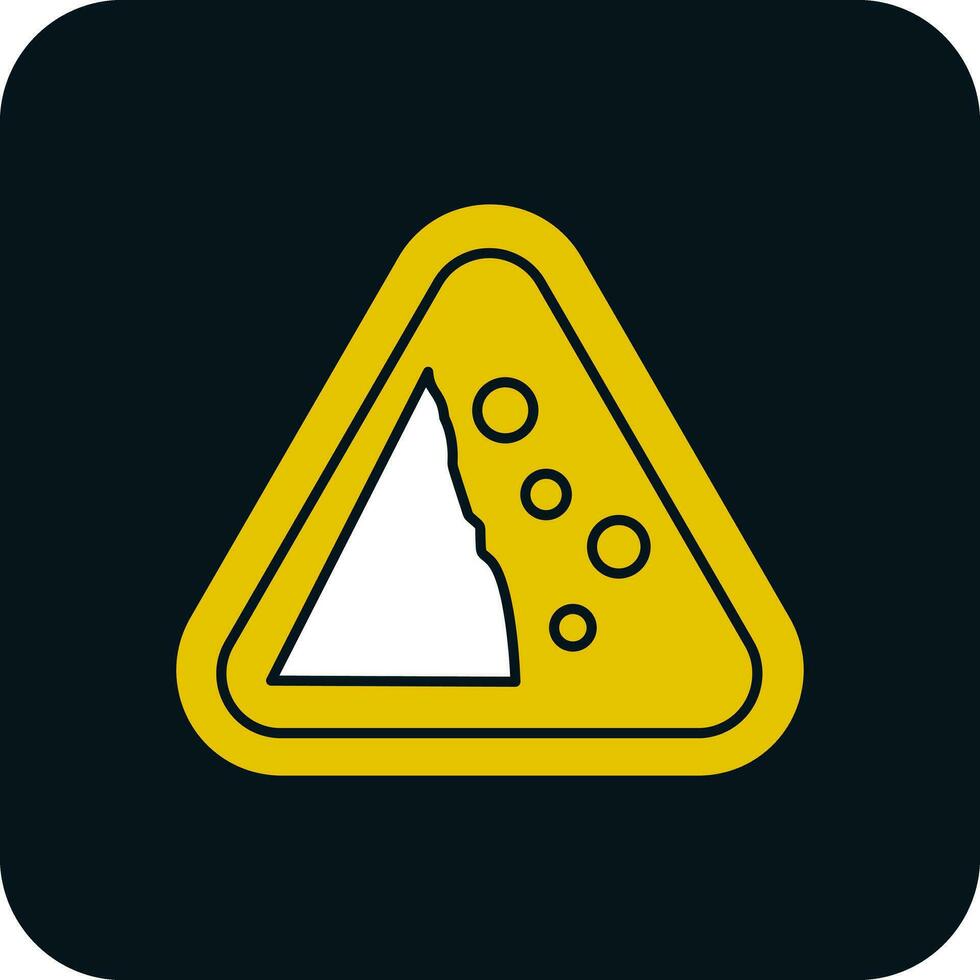 Falling Rocks Vector Icon Design