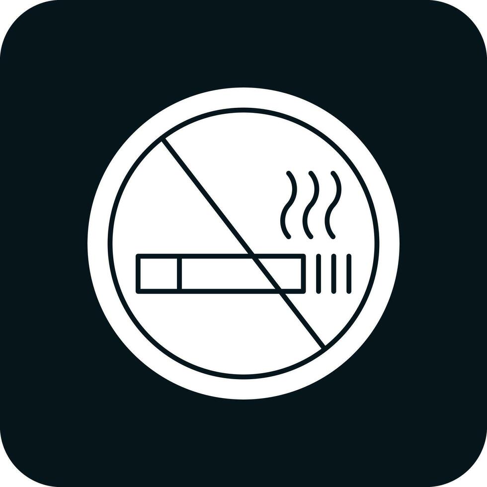 No Smoking Vector Icon Design