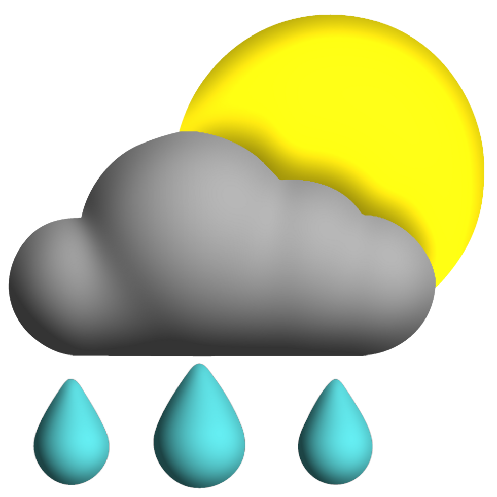 High-quality weather forecast icons featuring realistic raindrops. Perfect for adding a touch of authenticity to your weather-related projects. png