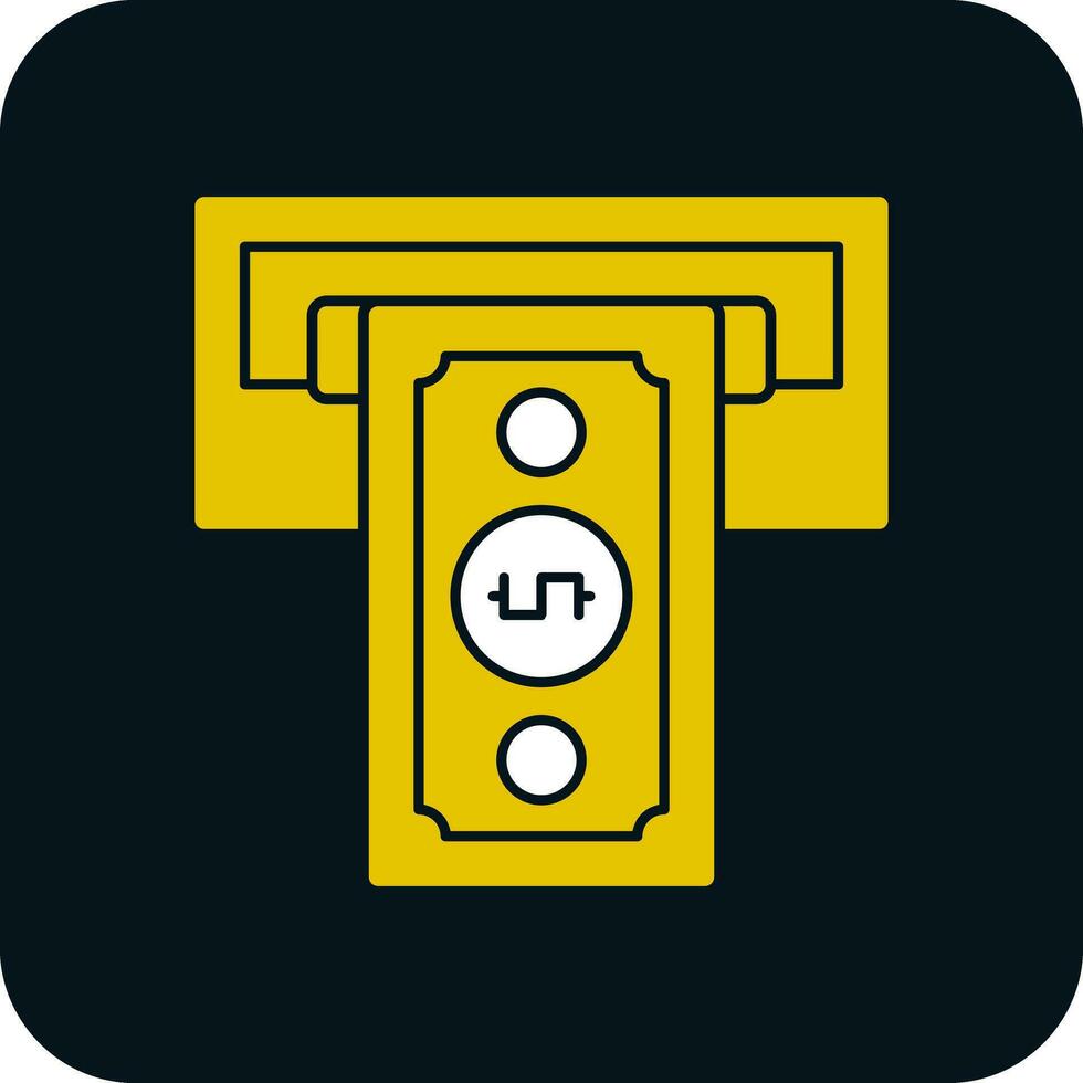 Cash withdrawal Vector Icon Design