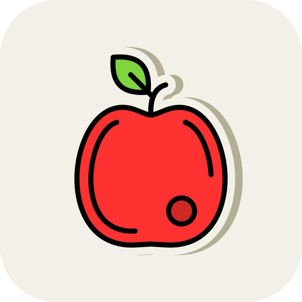 diseño de icono de vector de manzana