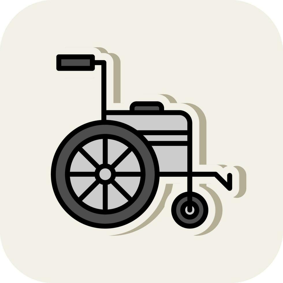 Wheelchair Vector Icon Design