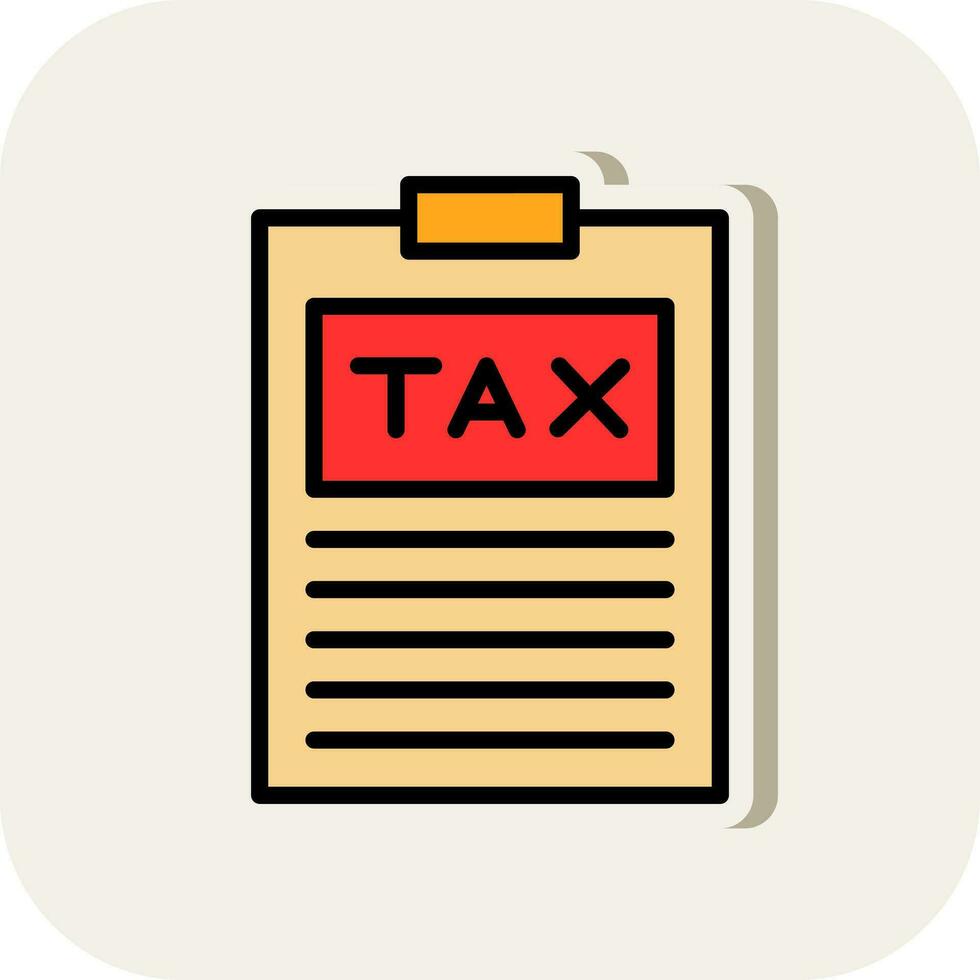 Tax Vector Icon Design