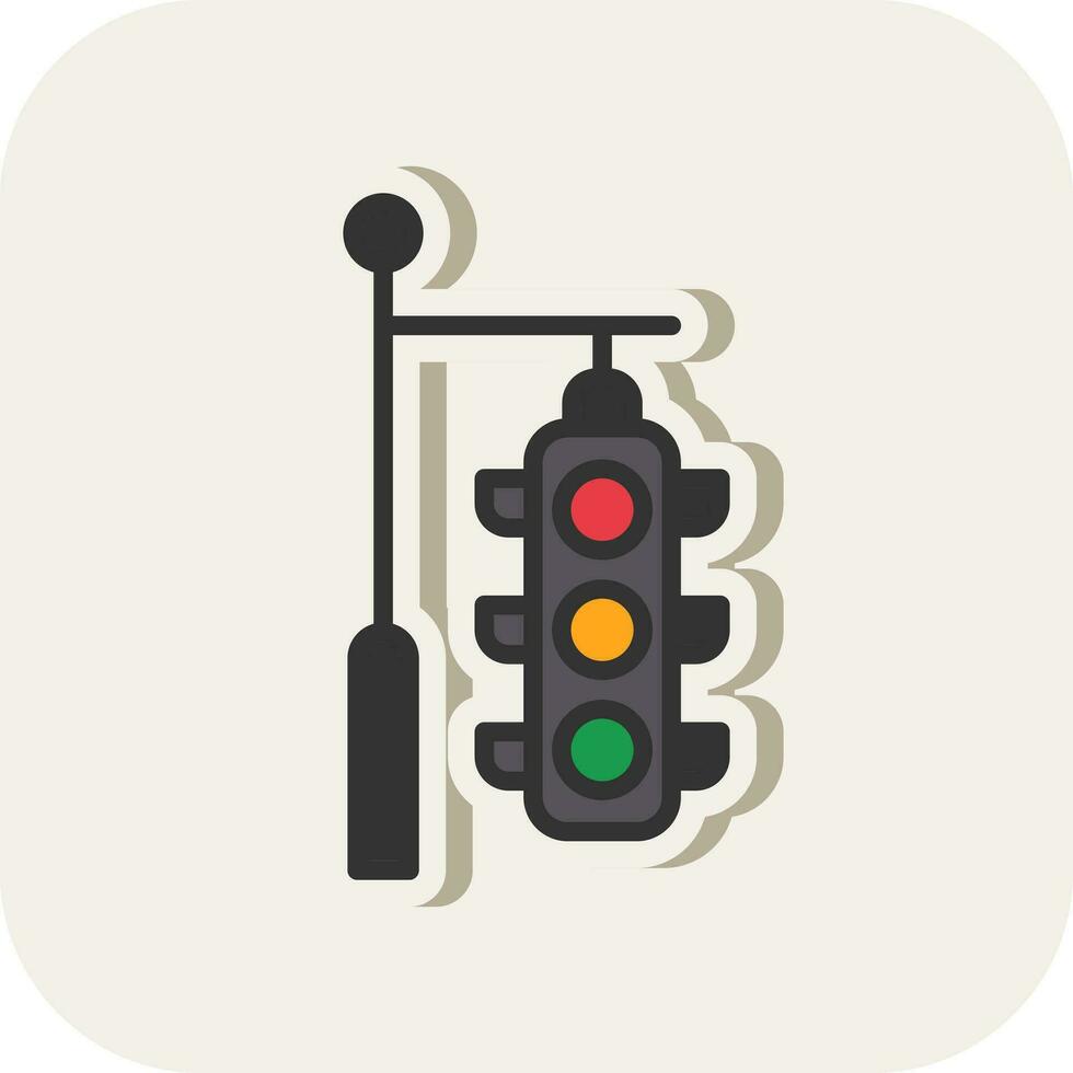 Traffic Lights Vector Icon Design