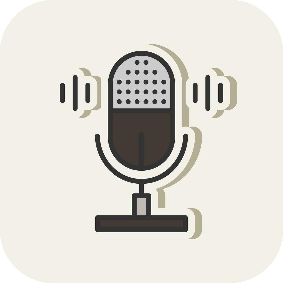 Audio recorder Vector Icon Design