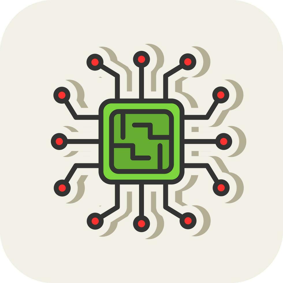 Microchip Vector Icon Design