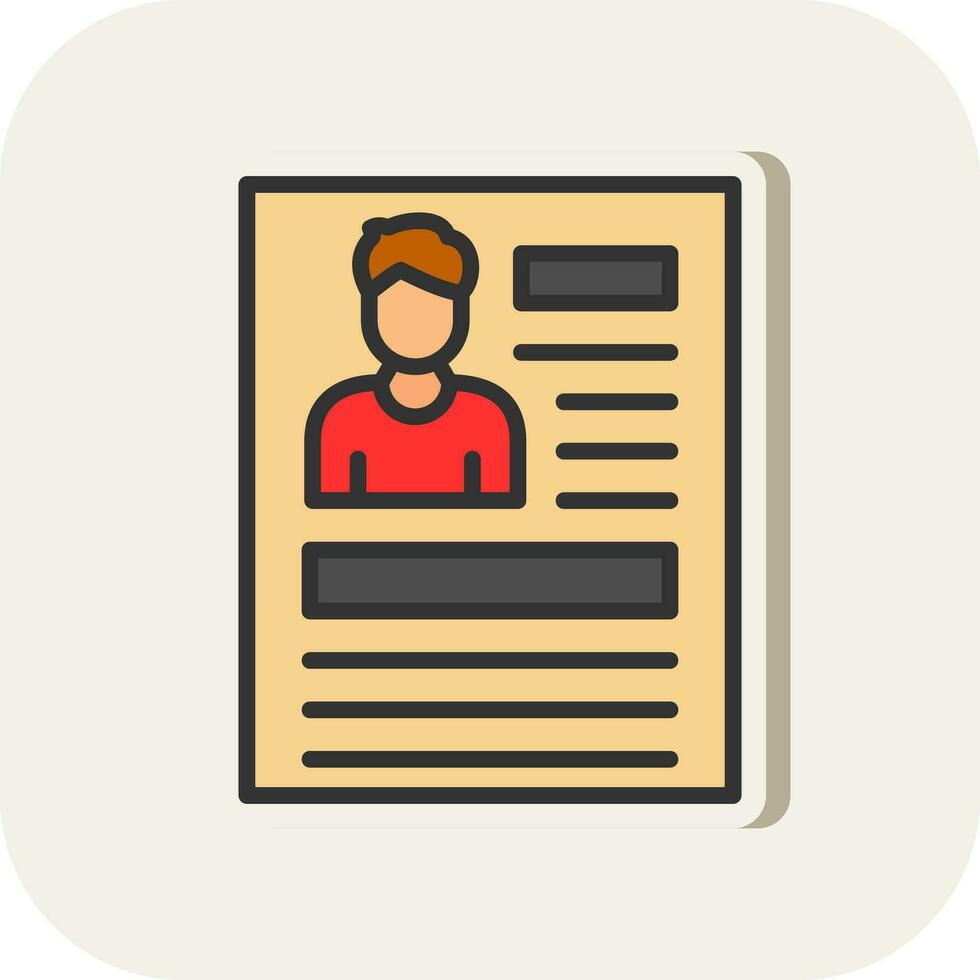 Personal profile Vector Icon Design