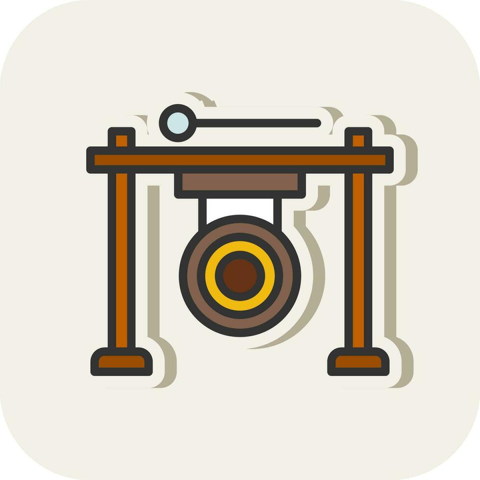 Gong Vector Icon Design