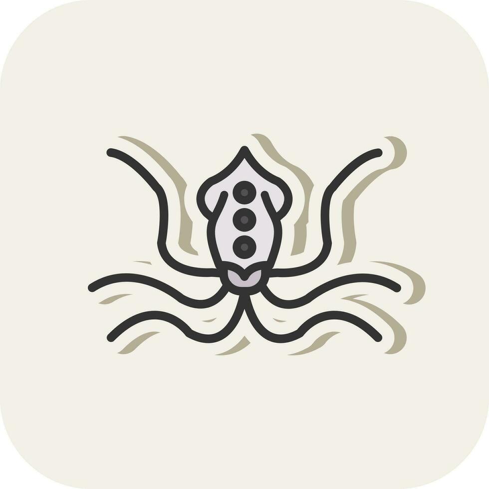 Squid Vector Icon Design