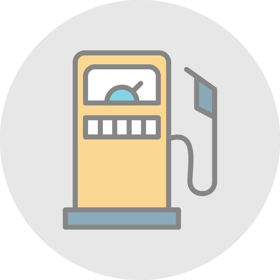 Gas Station Vector Icon Design