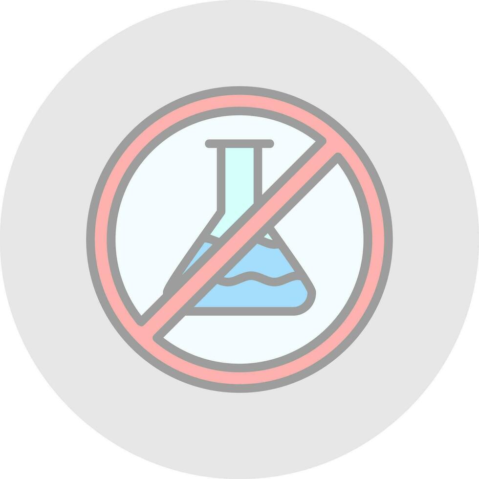 No Chemical Vector Icon Design
