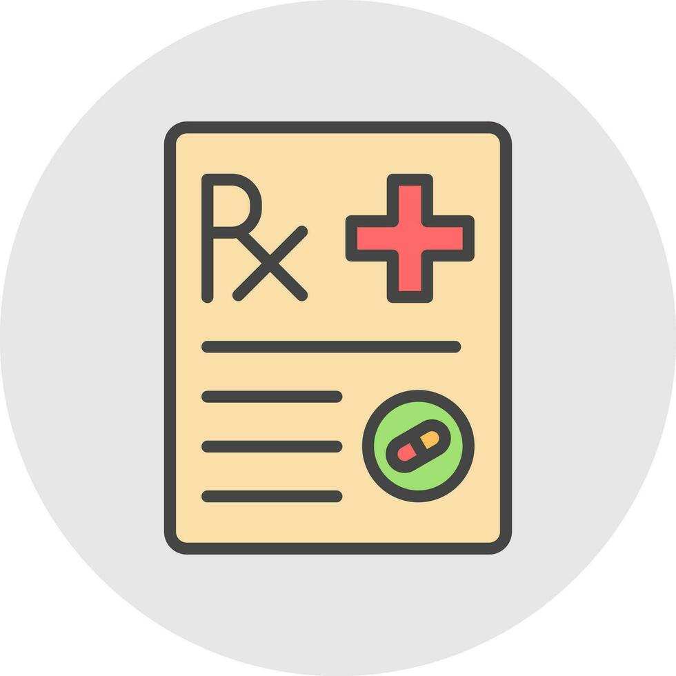 Prescription Vector Icon Design