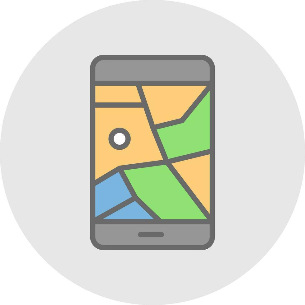 Gps phone Vector Icon Design