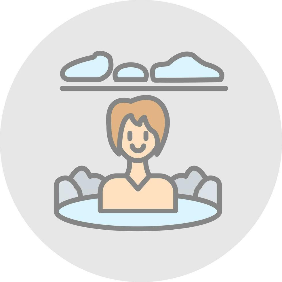 Onsen Vector Icon Design