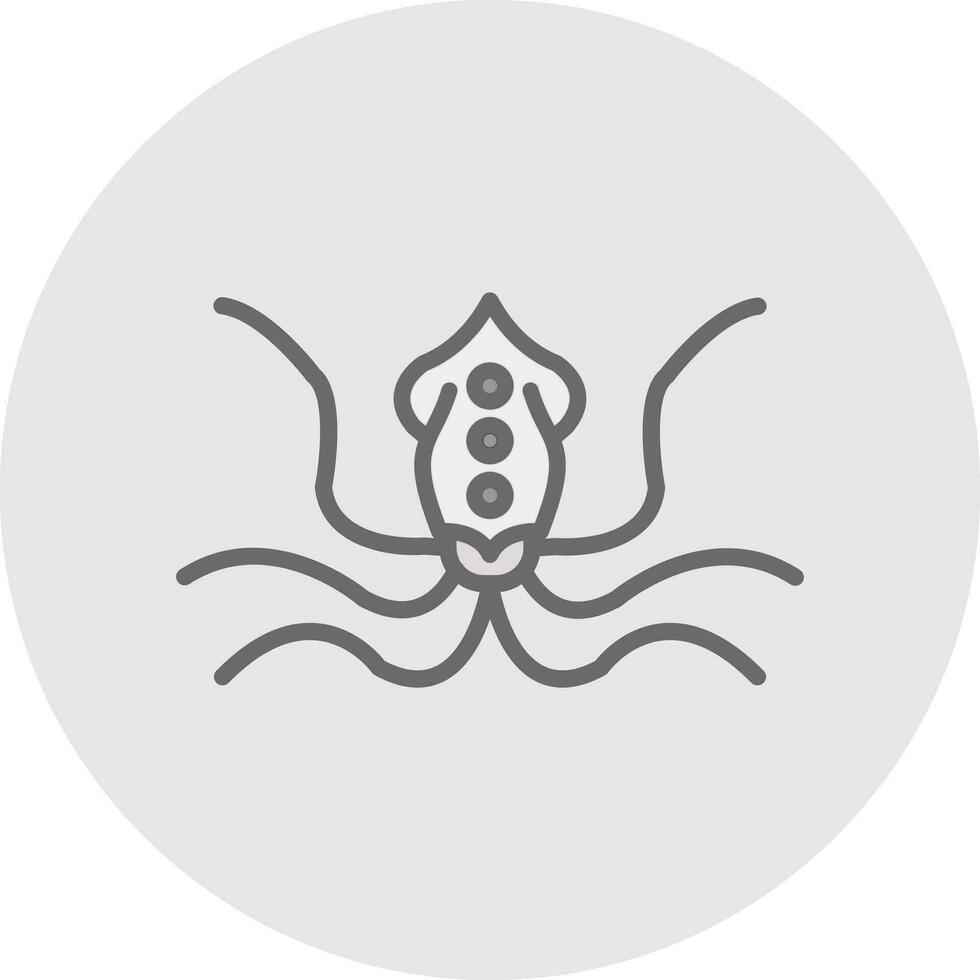 Squid Vector Icon Design