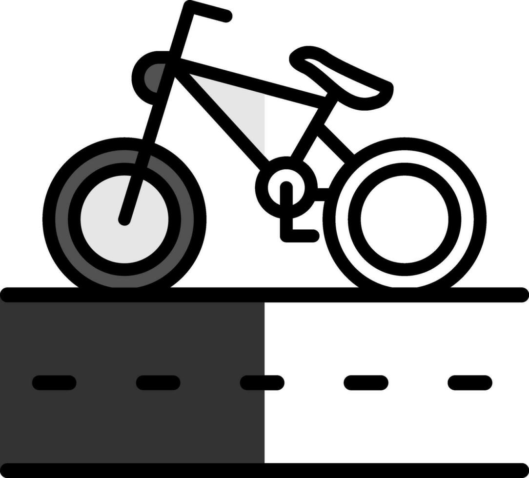 Cycle Lane Vector Icon Design