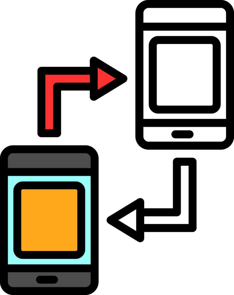 Mobile sync Vector Icon Design