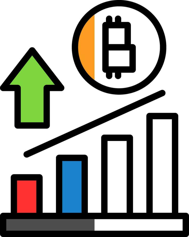 Profit growth Vector Icon Design