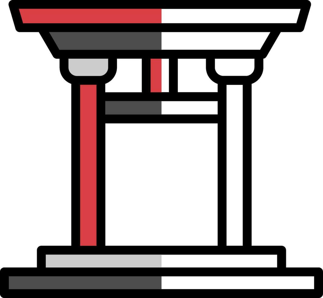 Torii gate Vector Icon Design