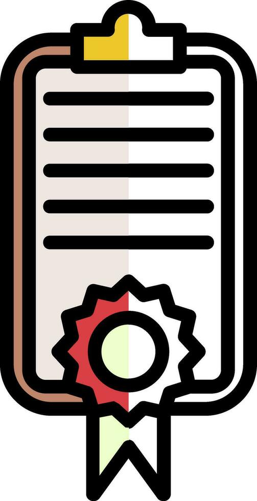 diseño de icono de vector de certificado