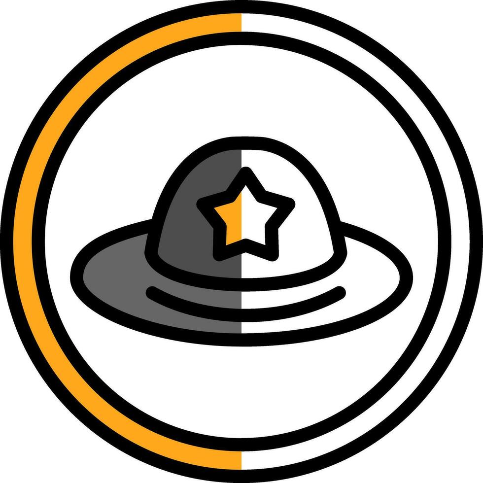 diseño de icono de vector de sombrero