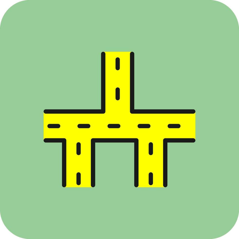 Crossroads Vector Icon Design