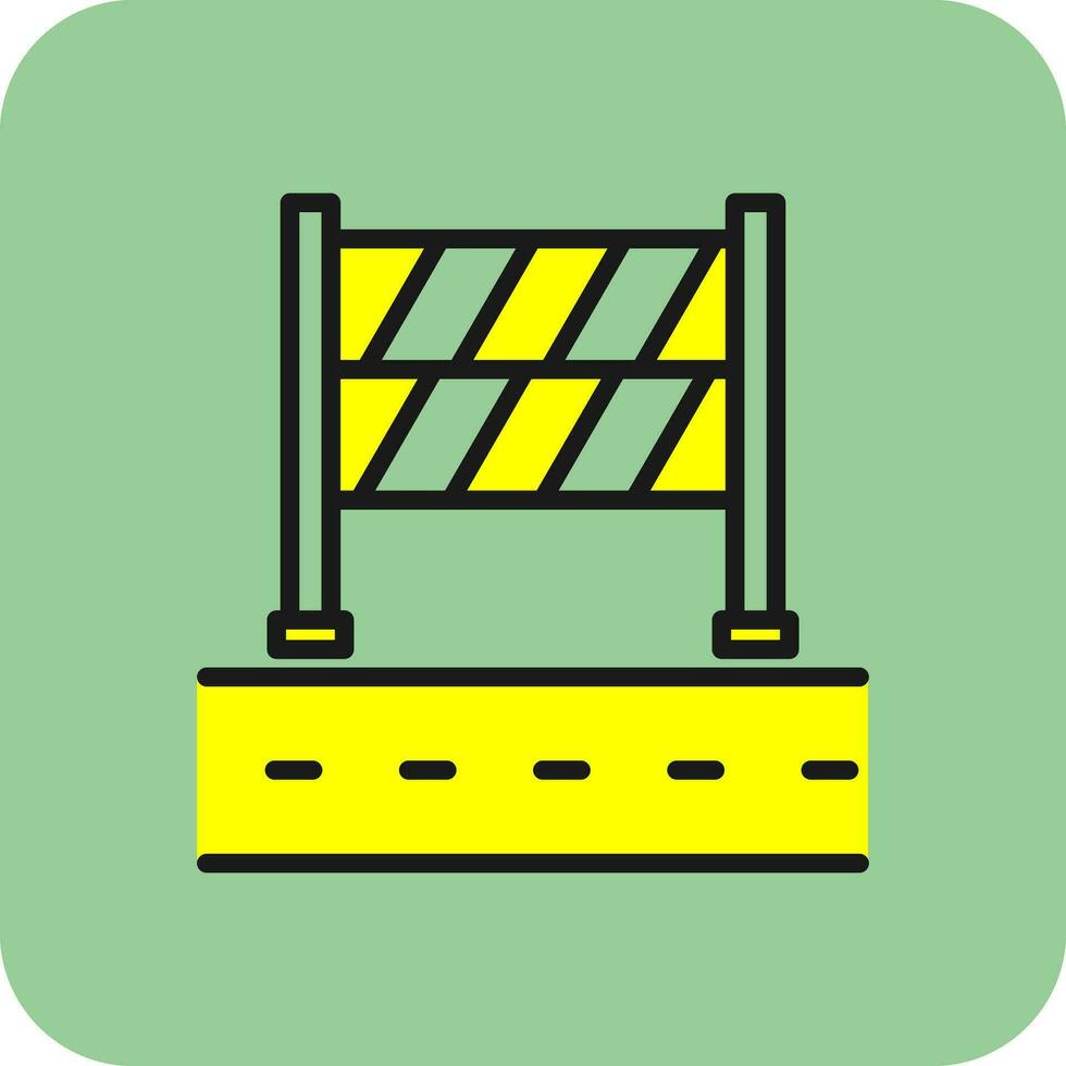 Road Block Vector Icon Design